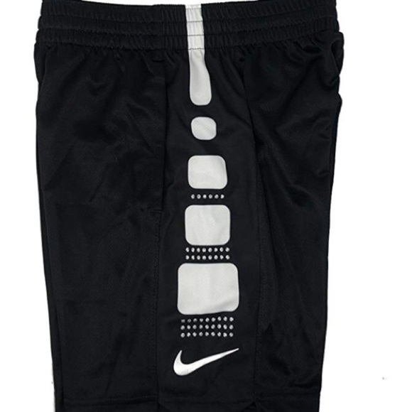 Nike Elite NWT Boys Dri-Fit Black & White Shorts Small Basketball Hoops Summer - Picture 1 of 5